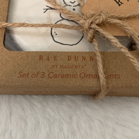 Rae Dunn Flat Ceramic Ornaments - Picture 5 of 6